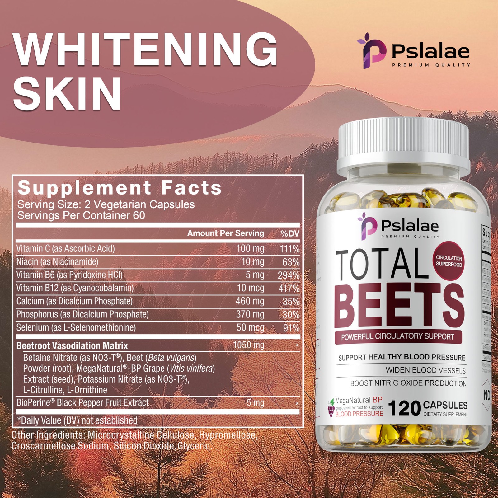 Total Beets 2060mg – Circulation Support,Superfood Beet Root Powder Nitric Oxide