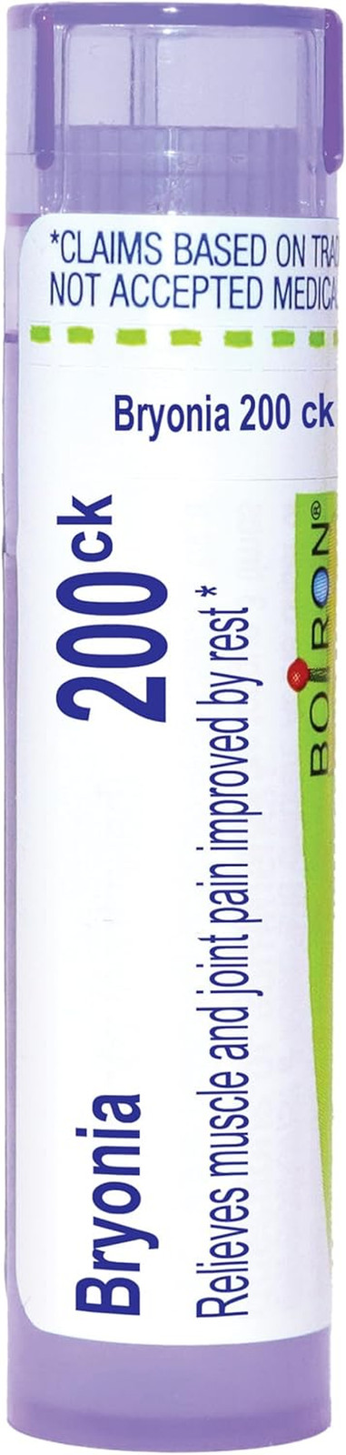 Bryonia 200C, 80 Pellets, Homeopathic Medicine for Muscle and Joint Pain