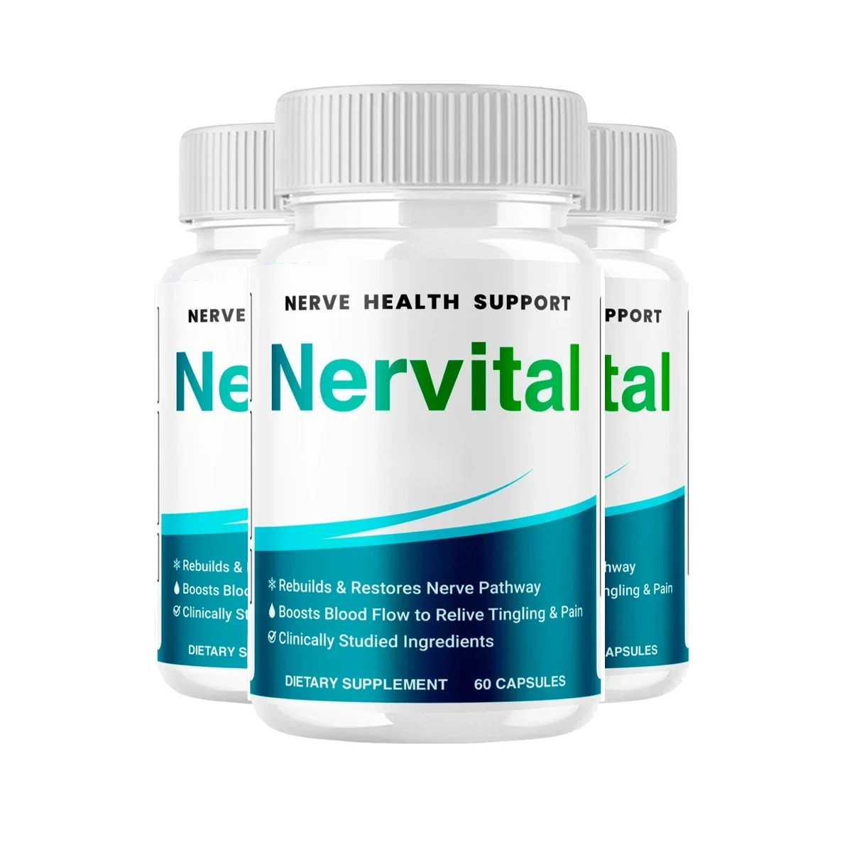 3-Pack Nervital Capsules – Nervital Natural Nerve Health Support