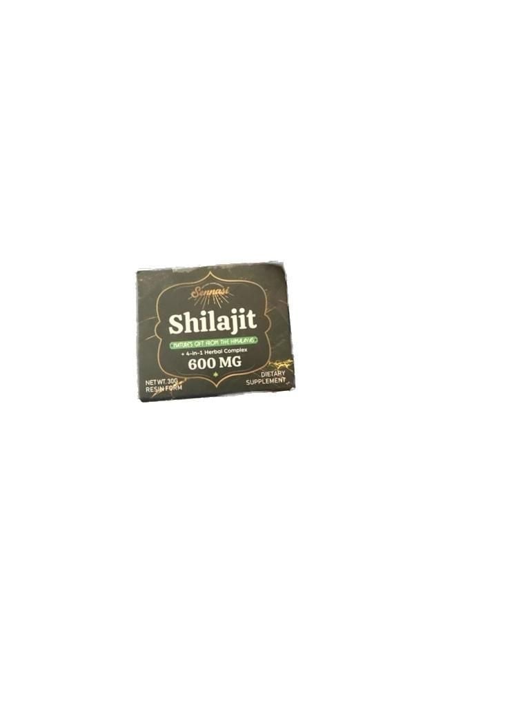 Sennasi 600 MG Pure Himalayan Shilajit Resin Supplement with 4-in-1 Herbal Compl