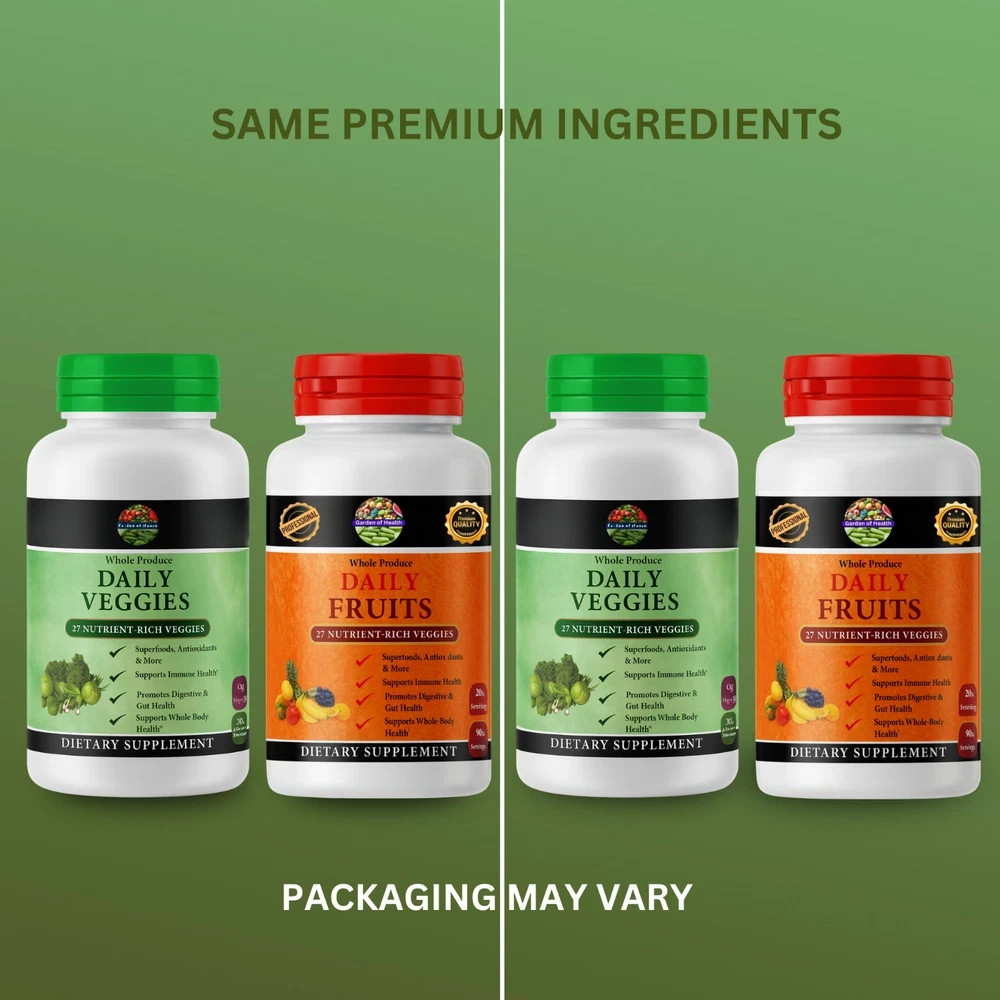 Garden OF Health! Fruits Veggies Superfood Daily Immune Digest Formula 240 Caps