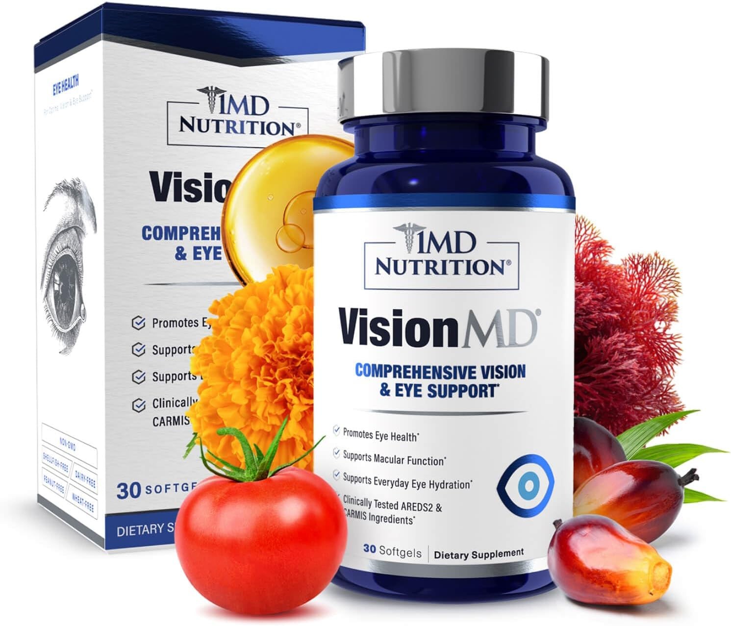 Eye Vitamin CARMIS – Eye Supplement for Adults – with OptiLut Lutein Zeaxanthin