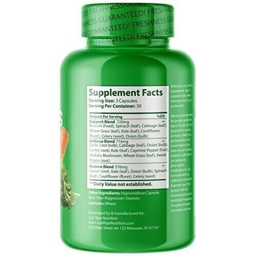 Fruits and Veggies Supplement Balance of Daily Nature 180PCS – Fast Shipment