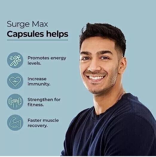 (3 Pack) Mars by GHC Surge Max for Men Sexual Wellness,ED & Stamina Dietary Caps