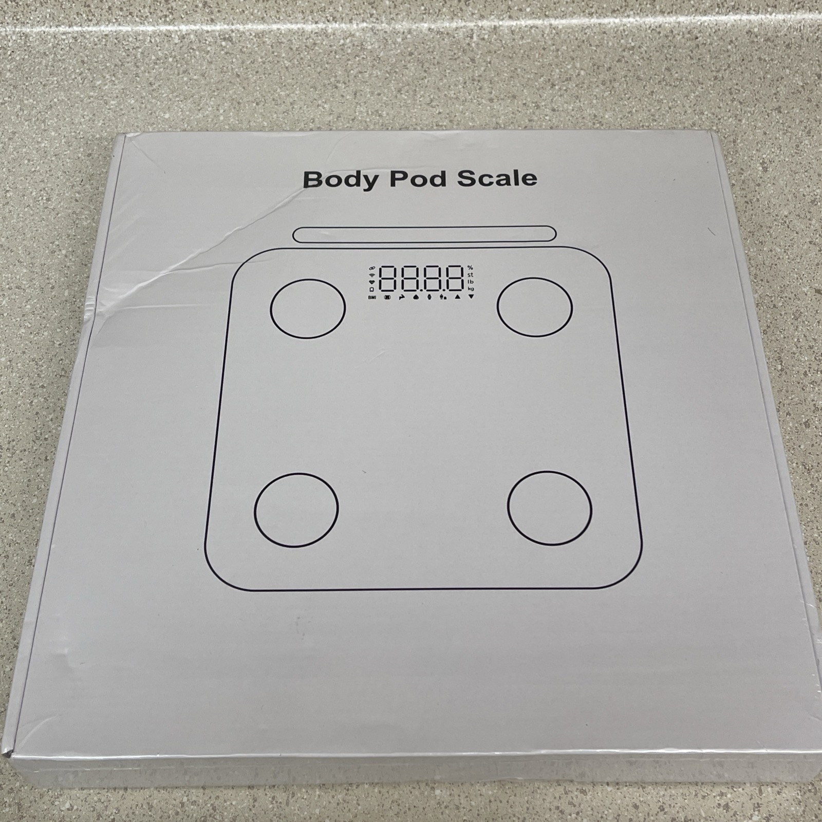 The Body Pod Smart Scale- Body Fat Scale 8- Electrode Health Pod Scale