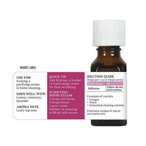 Essential Oil Thyme, Red (thymus vulgaris) 0.5 Fl Oz