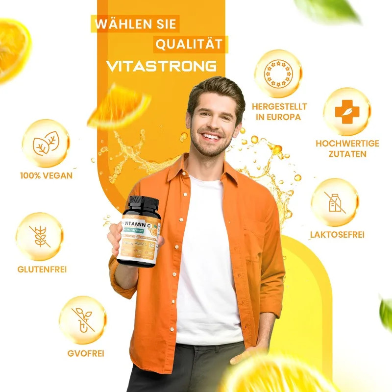 Vitamin C 240pcs,Supports Skin Hair & Nails Health, Promoting Overall Well-being