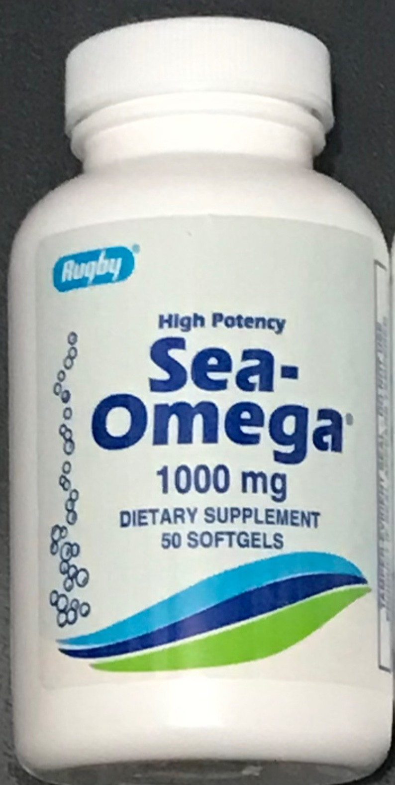 Rugby High Potency Sea Omega 1000mg -50 Softgels BBD:04-2026