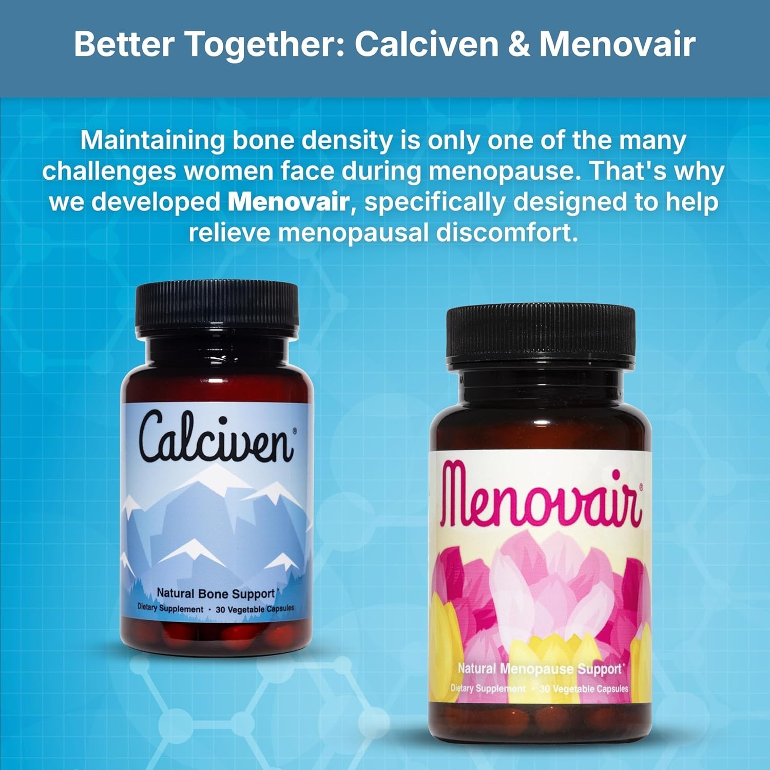 plant-based Bone Support Supplement – Non-Gmo, Gluten-Free – 30 Capsules