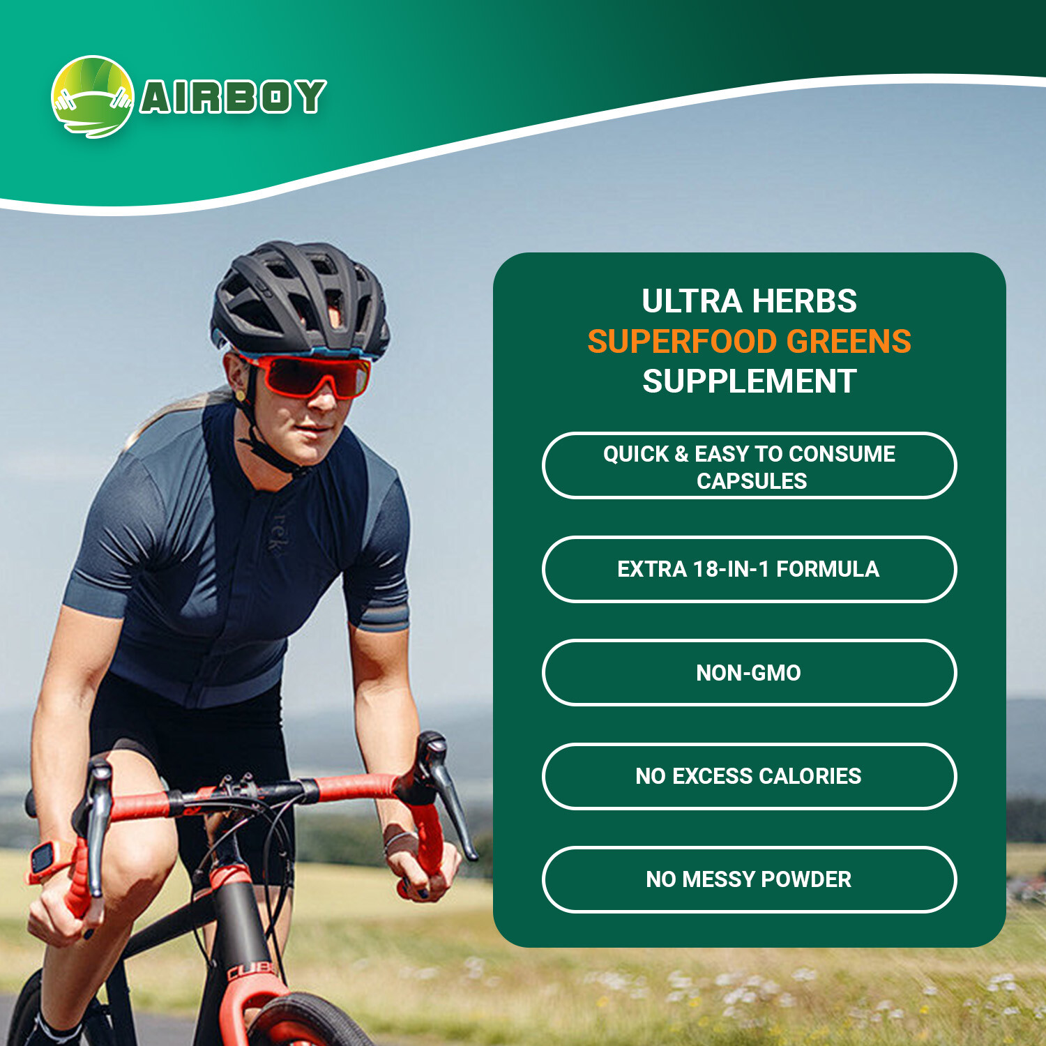Superfood Greens – Fruits & Veggies – Boost Energy,Immune, Digestive, Gut Health