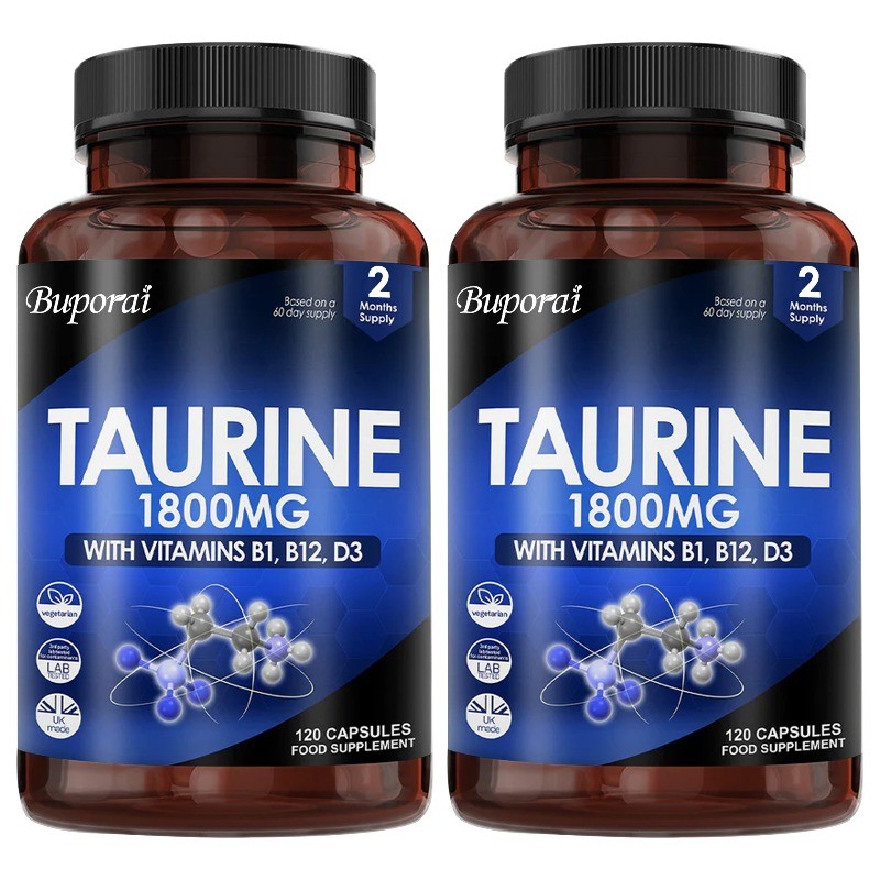 Taurine 240pcs, Supports Heart, Nerve, Brain and Muscle Health, Enhance Memory