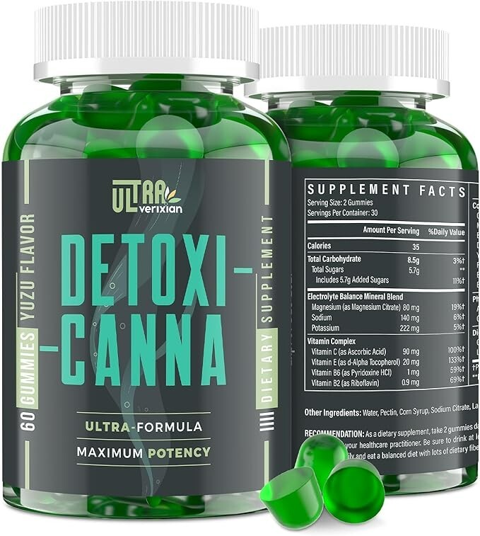 Detox Cleanse Gummies – Liver, Gut, Kidney Cleanse Detox & Repair, Rapid & Effec