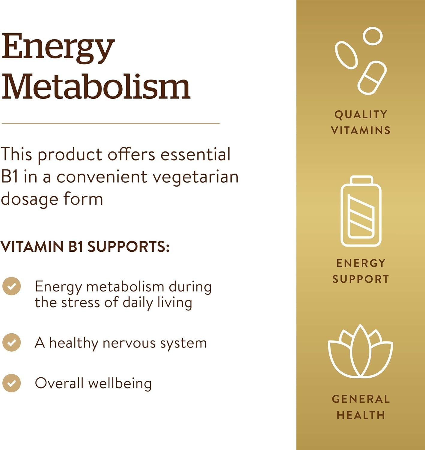 New Vitamin B1 Thiamin 500mg Gluten-Free