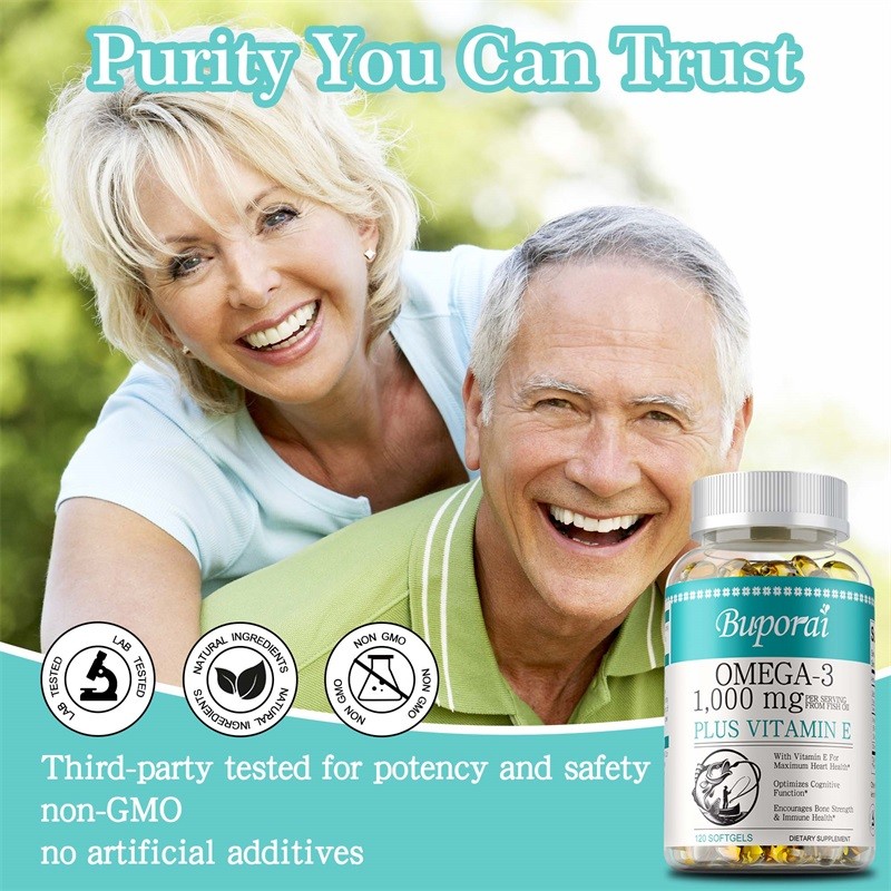 Omega 3 120pcs – Eye Health, Helps Brain Development and Cardiovascular Health