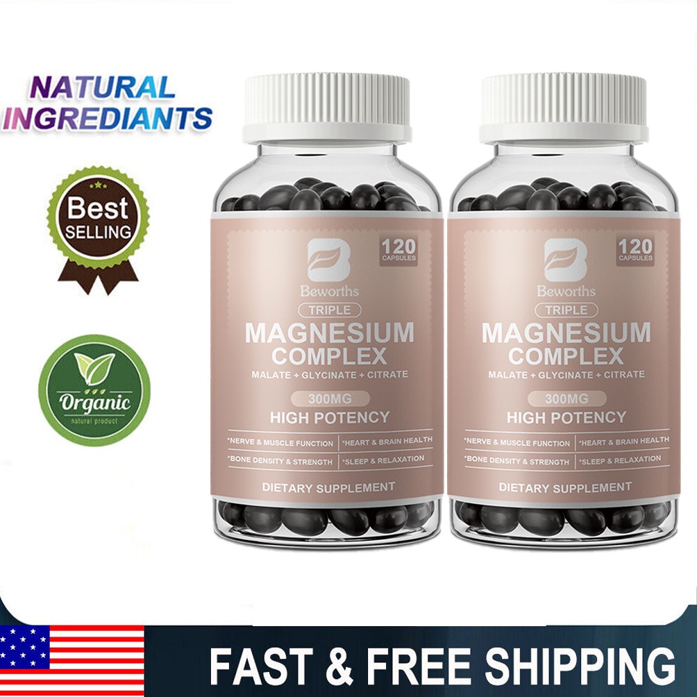 240ct Magnesium Complex Supplement Elemental Magnesium 300mg Maximum Absorption