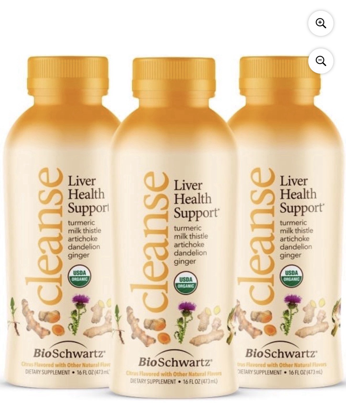BioSchwartz Cleanse Liver Health Support Citrus Flavor 16 fl oz (3-pack)