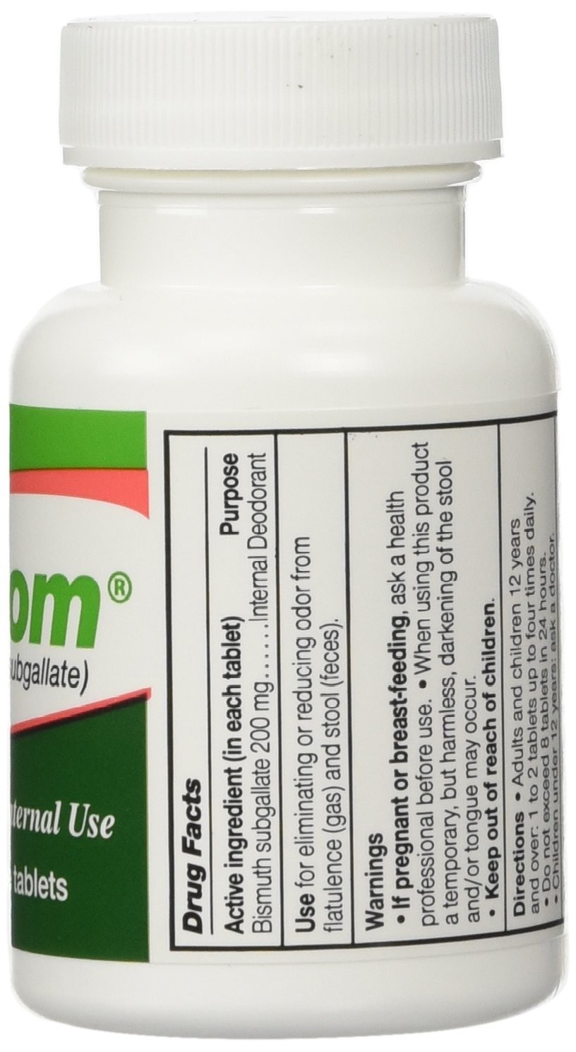 Internal Deodorant Tablets 200mg – 100 Chewable Tablets for Digestive Health