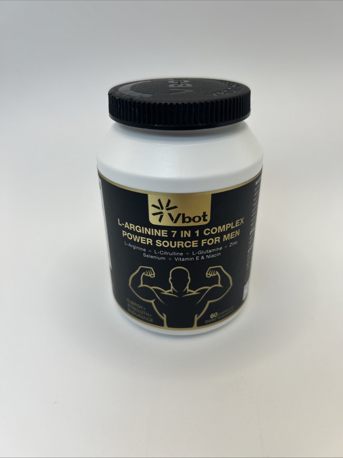 Vbot L-arginine 7 In 1 Complex For Men 60 Capsules Energy + Strength Exp 5/2028
