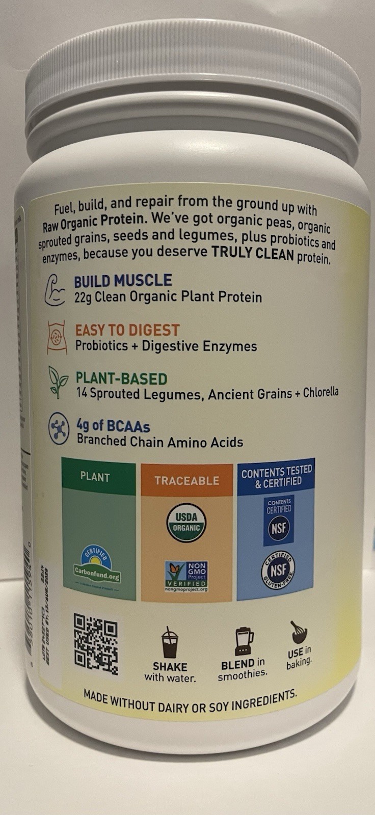 Garden of Life RAW Organic Protein – 24.69 Oz – Chocolate – New & Sealed – 9/26