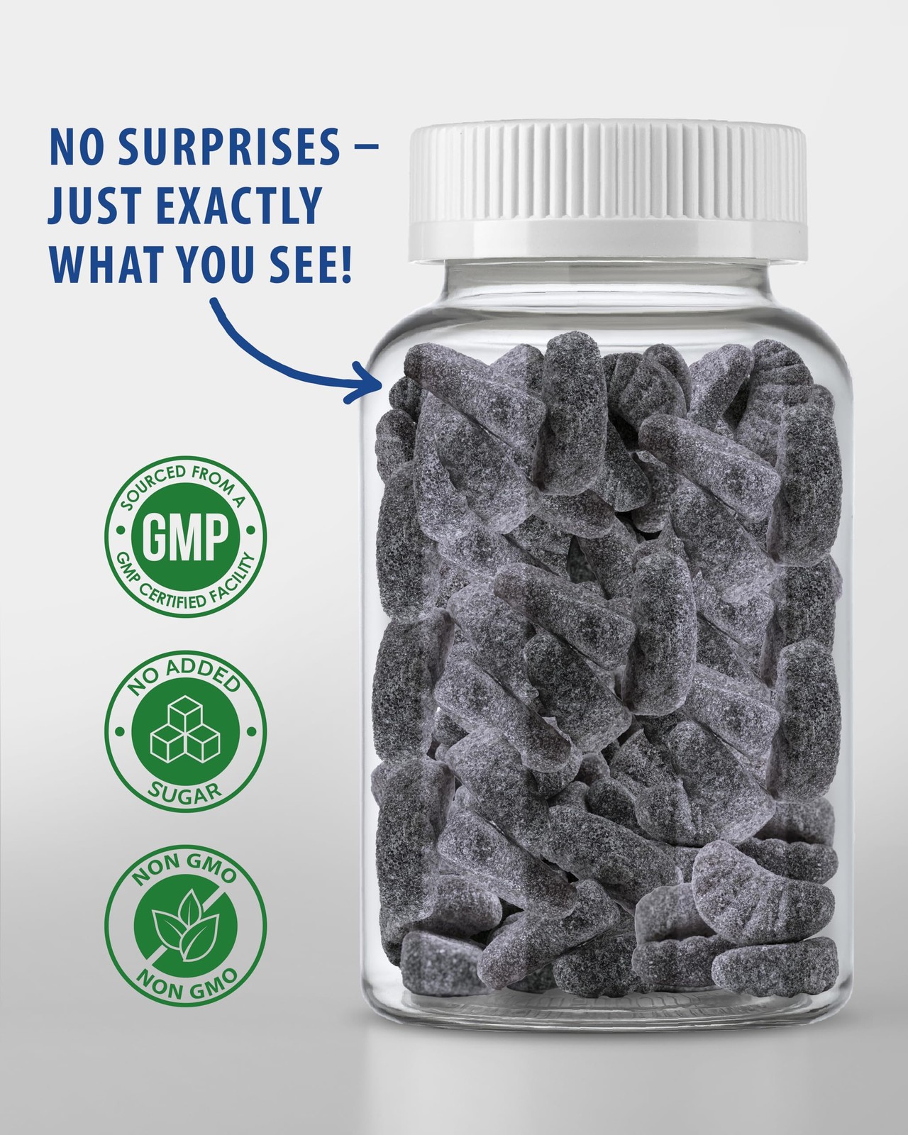 SUNNY SAM Iron Gummies for Kids & Teens – 10mg 60 Count (Pack of 1)