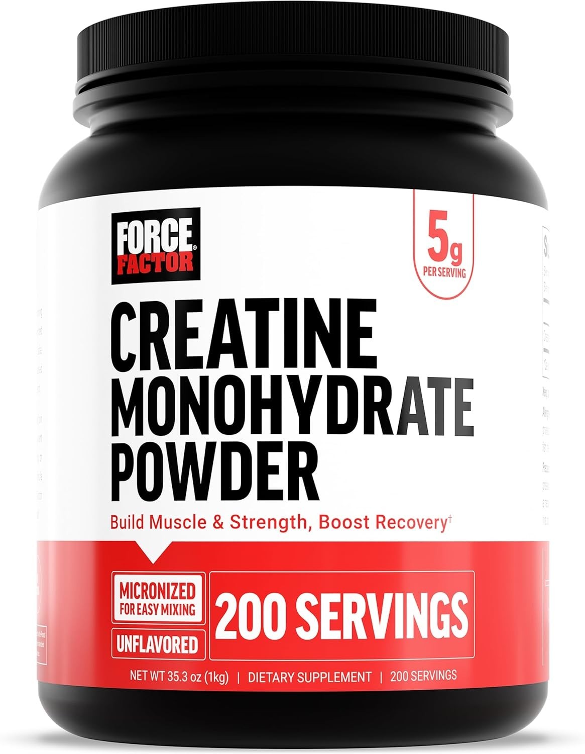 Creatine Monohydrate Powder, 5g Micronized Dose to Support Muscle Growth, Str…