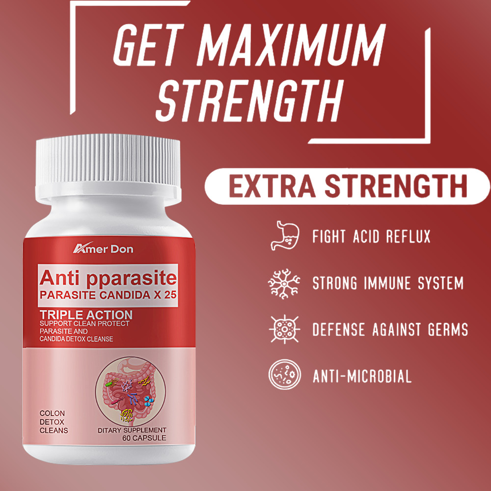 Remove Parasite ANTI PARASITE & CANDIDA DETOX Body Cleanse ULTRA FLASH COLON 60