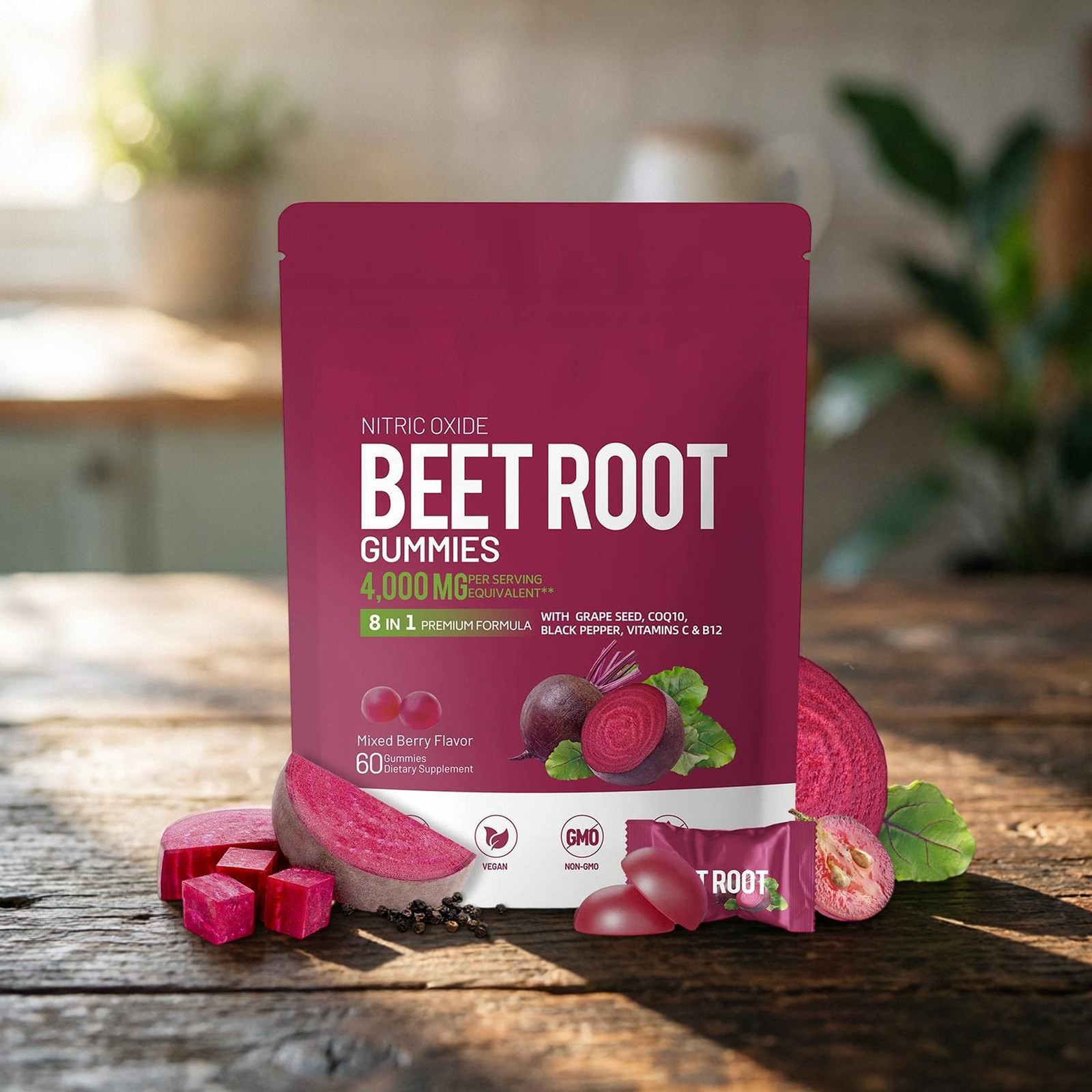 Circulation Support GUMMIES, Total Beets Concentrated Beet Root Soft Chews