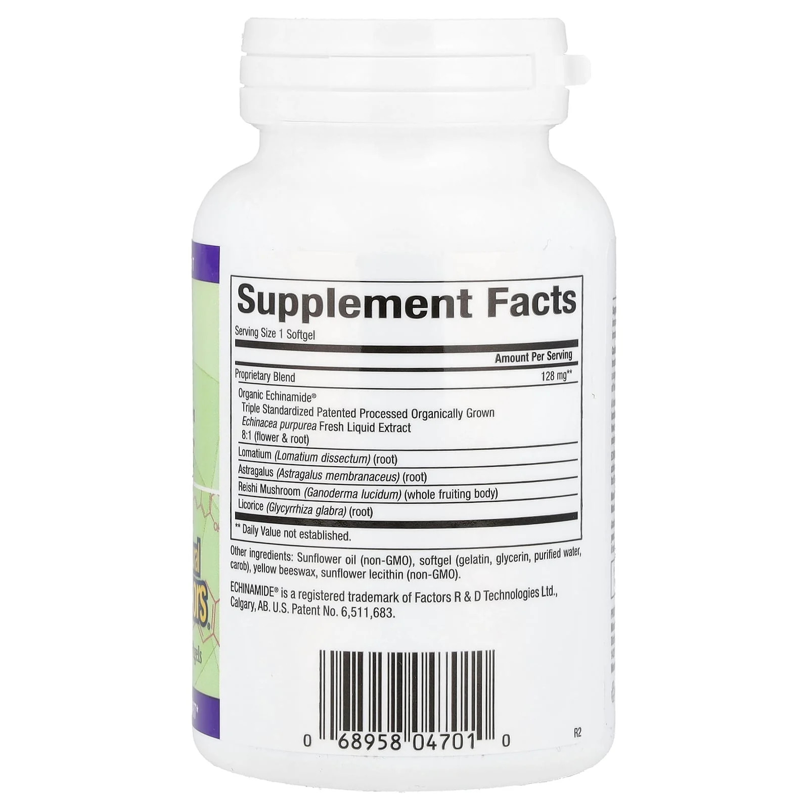 2 X Natural Factors, Anti-V Formula with Clinically Proven Echinamide�, 120 Sof