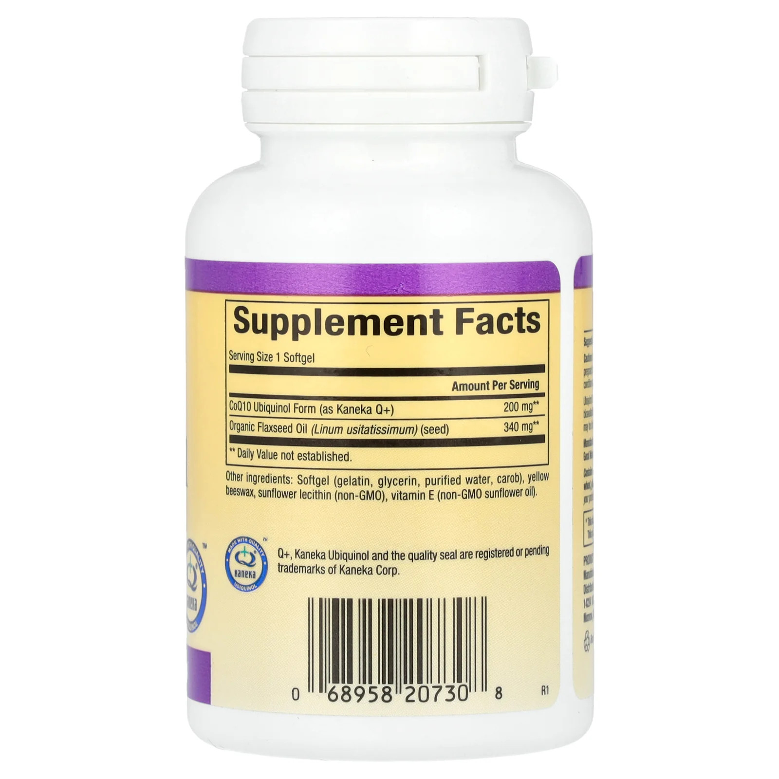 2 X Natural Factors, Ubiquinol, 200 mg, 60 Softgels