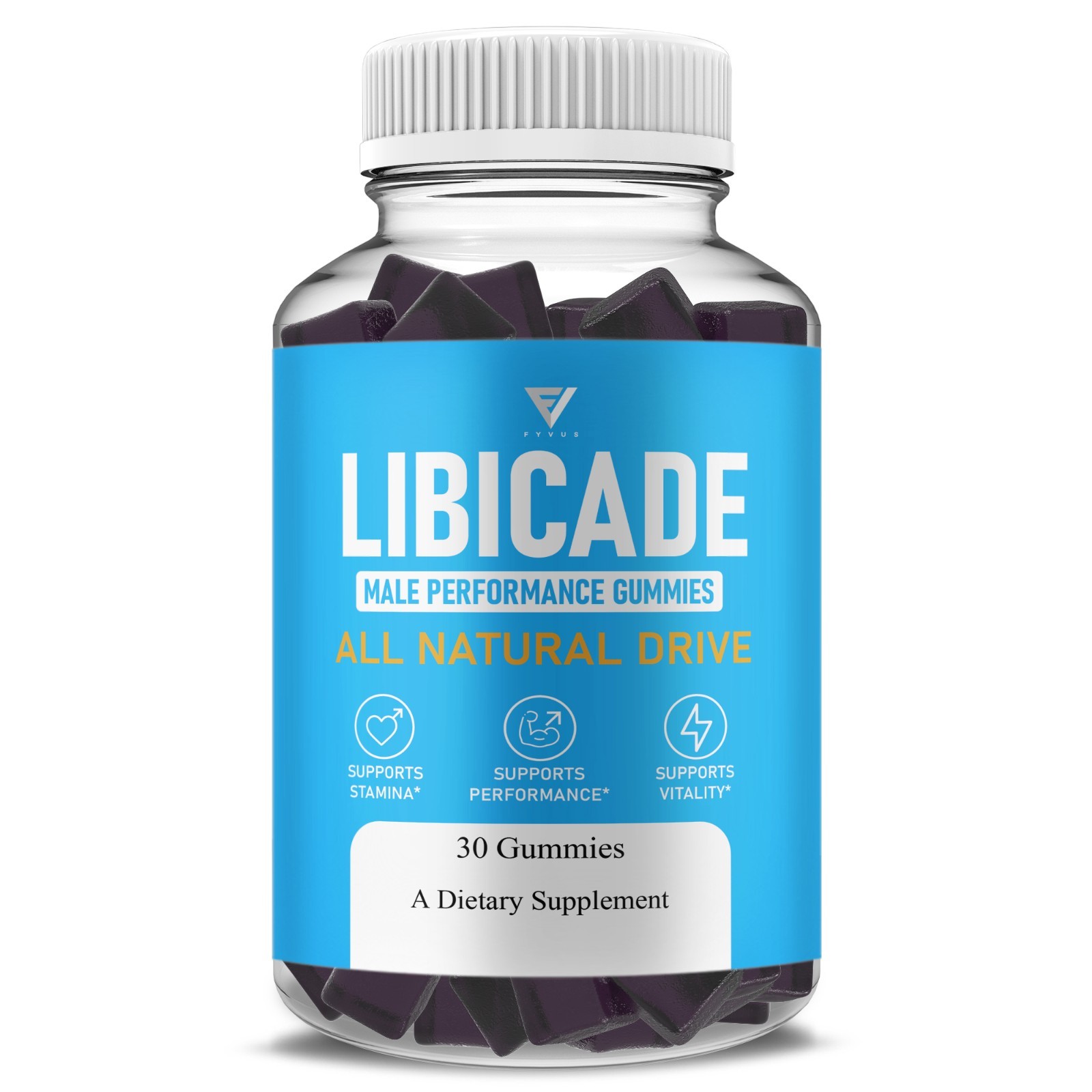 Libicade Performance Gummies, Libicade Energy Support (1 Month Supply)