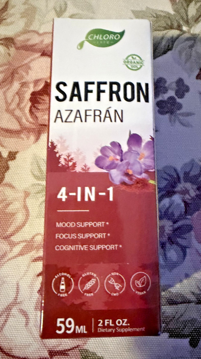 CHLOROLYFE Herbal Drops ~ 4-In-1 Saffron (Crocus sativus) Extract ~ Mood Support