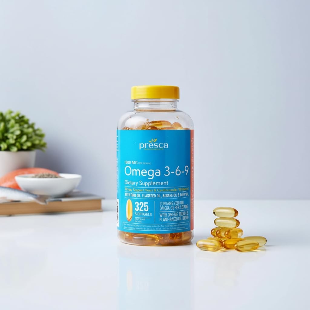Omega 3-6-9 Dietary Supplement (325 ct.) – Promote Visual Function and Eye Healt