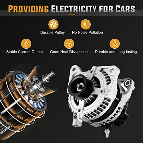 New Alternator for 2008 2009 2010 Chrysler Town & Country Van 3.3 3.8L, 2008