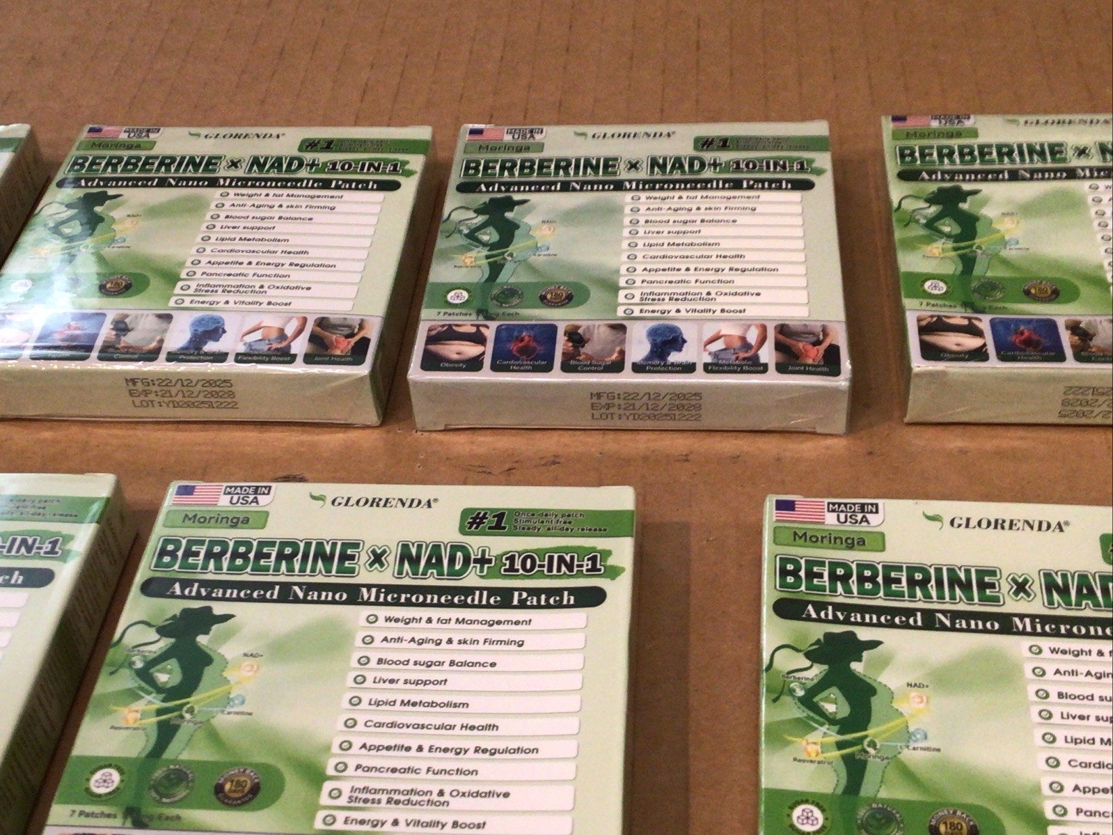 7 Boxes Of Moringa Berberine 10-in-1 Advanced Nano Microneedle Patch (7pcs/box)*