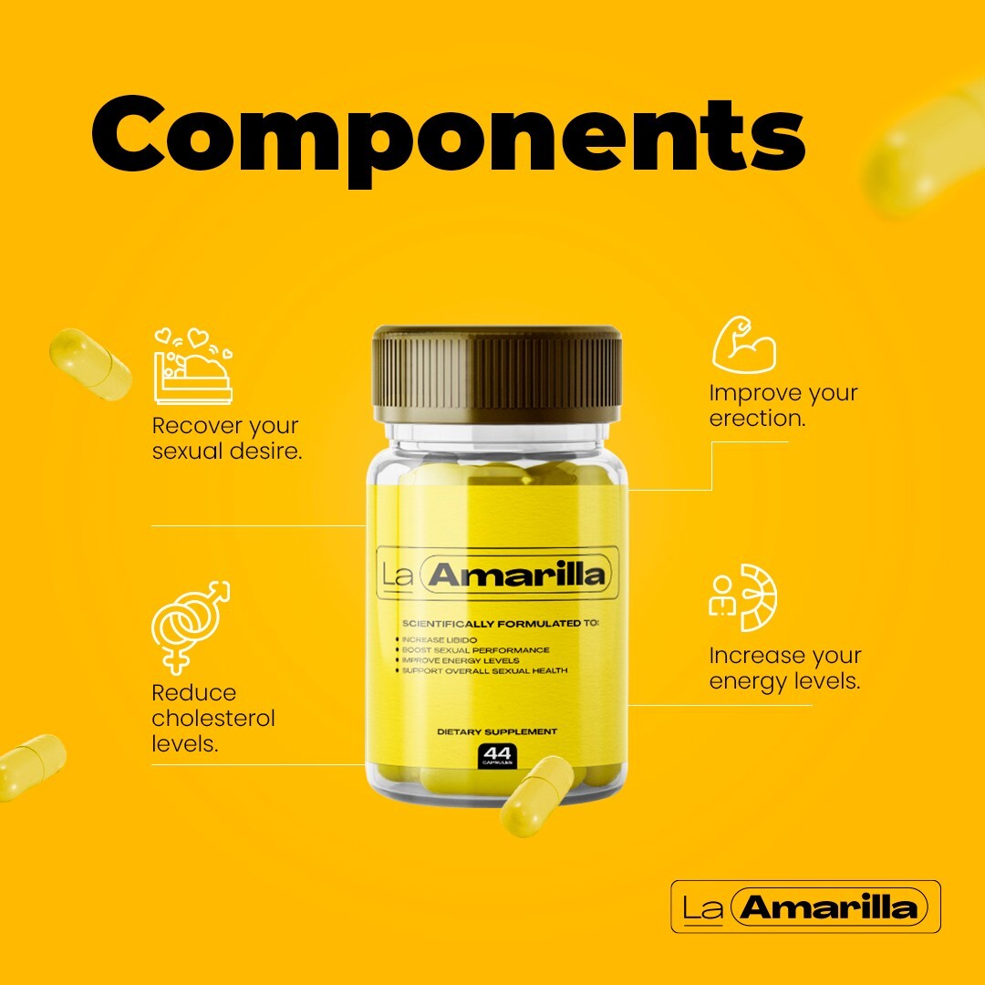 La Amarilla -Natural Supplement (1 bottles – 44 caps) – Ginkgo Biloba