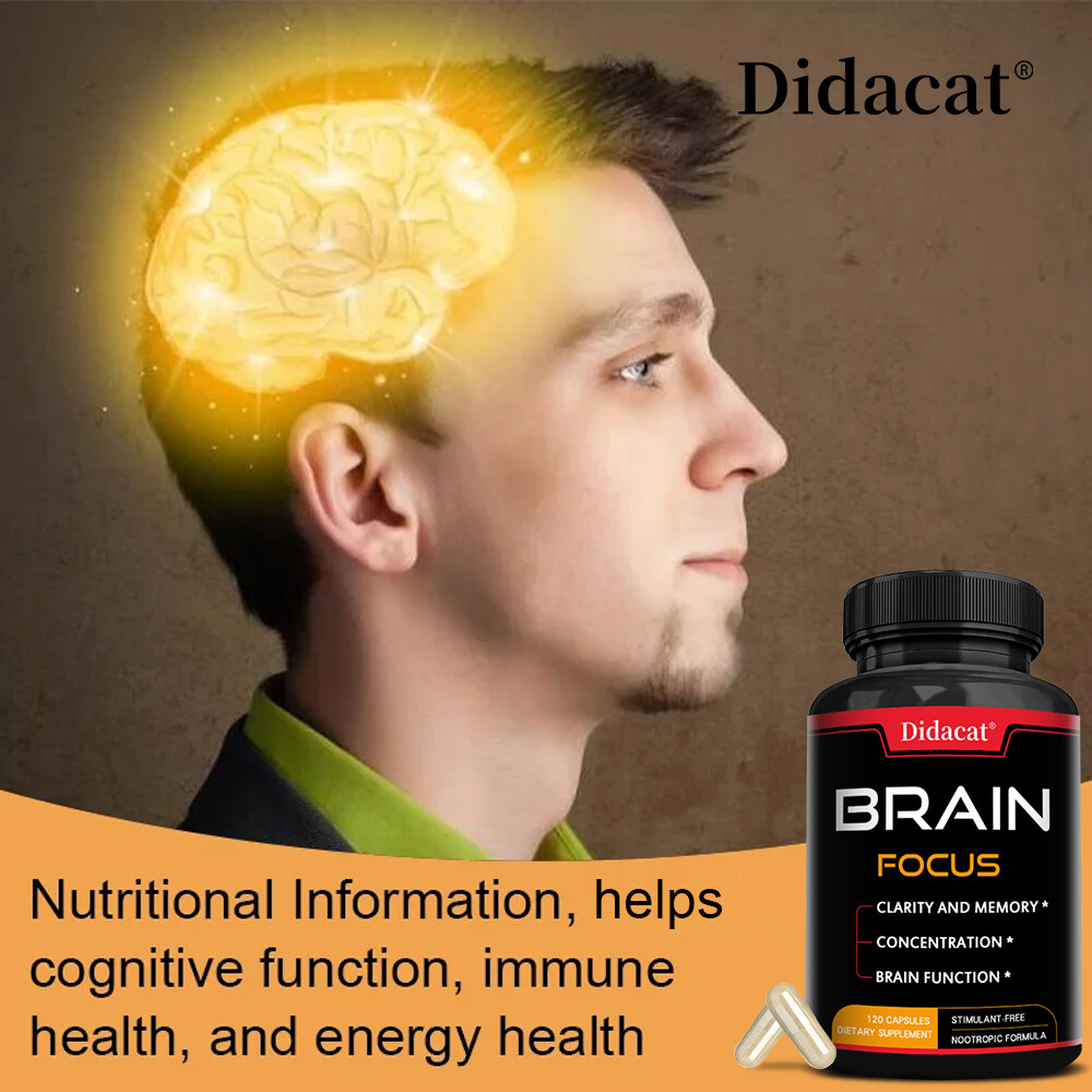 Brain Health Capsules Enhance Brain Function Improve Memory Attention 120 Caps