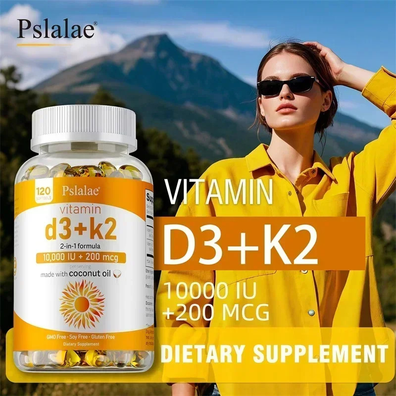 Vitamin D3+K2 120pcs – Promote Blood Circulation, Joint, Bone and Immune Health