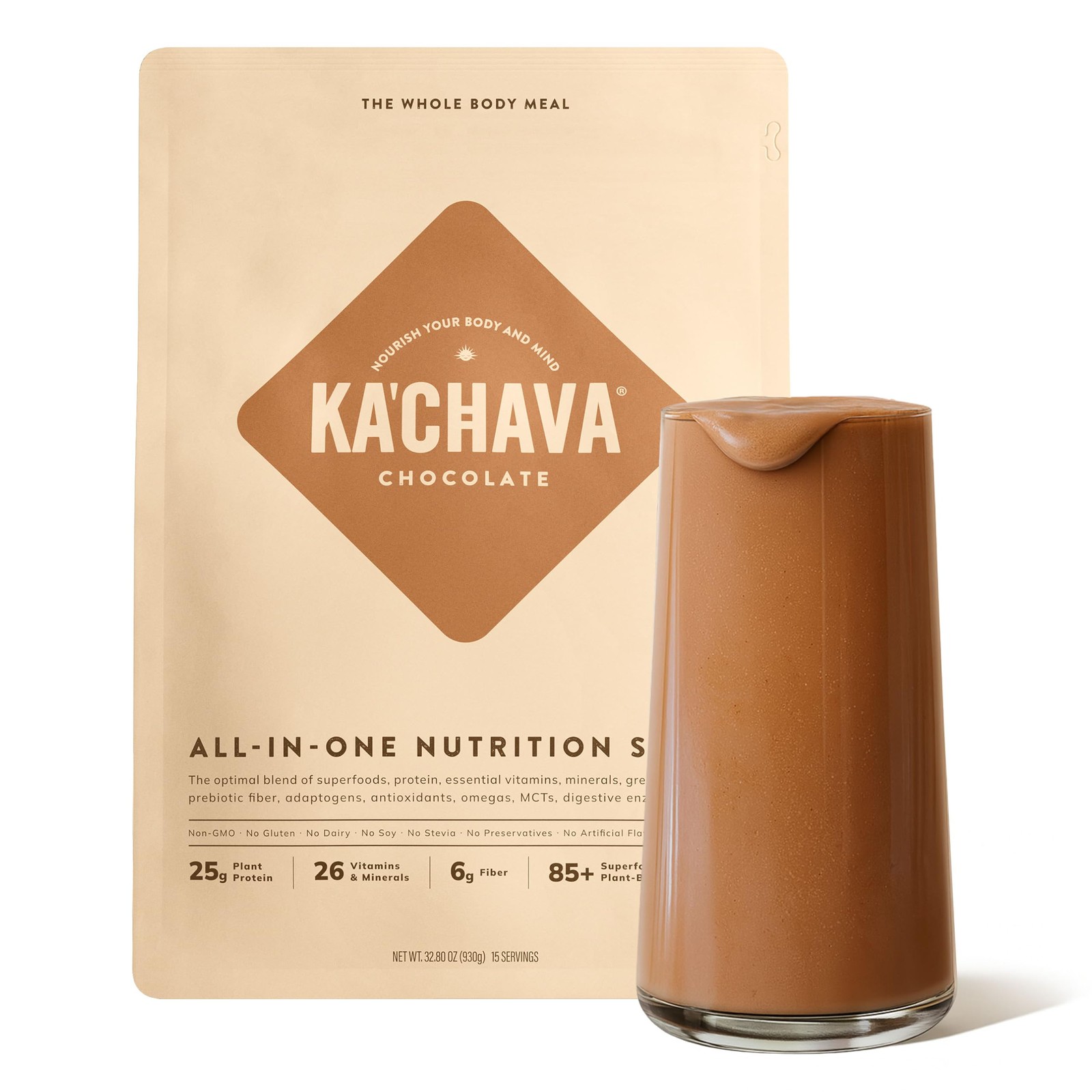 Vegan Meal Replacement Shake – Chocolate Protein Powder with 85+ Superfoods