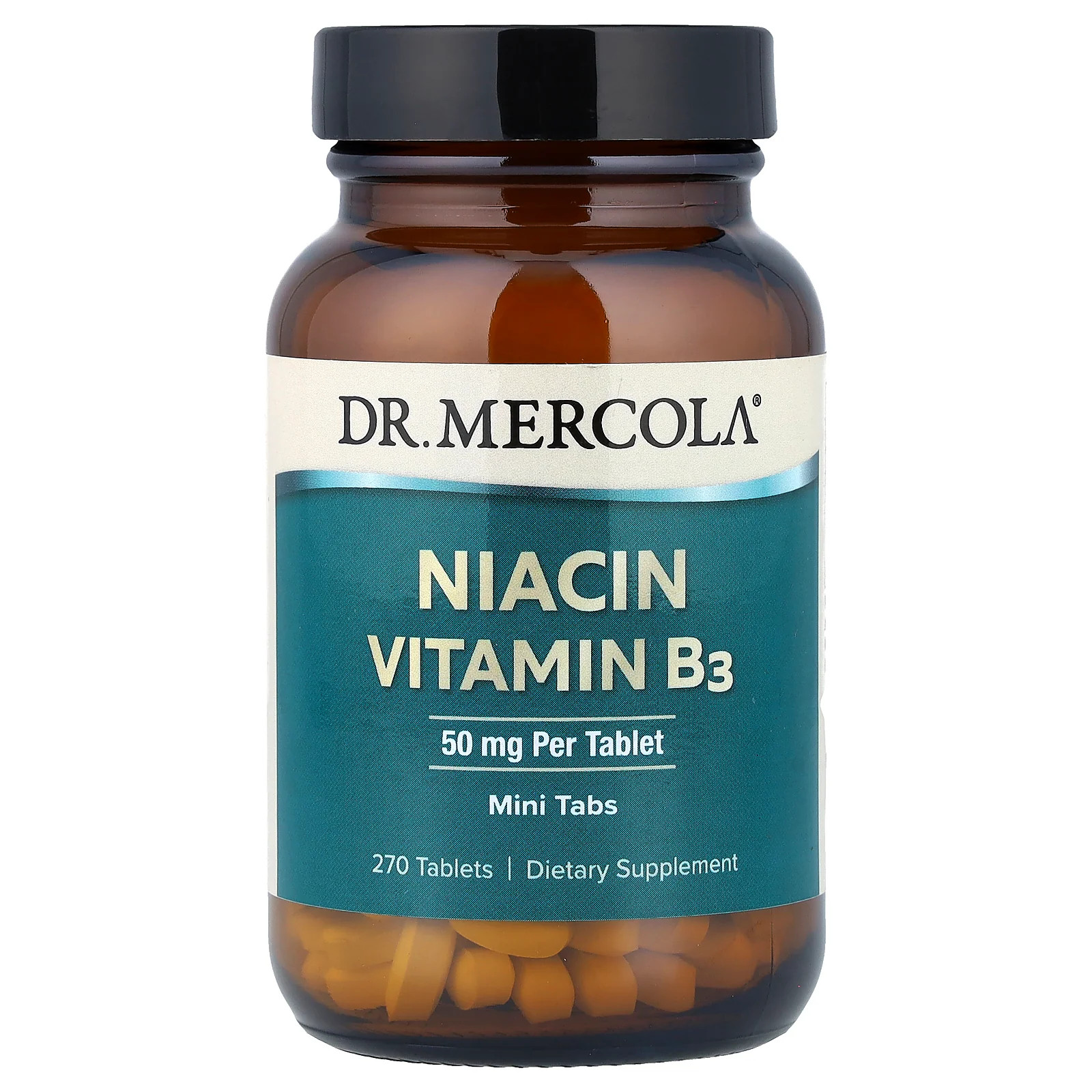 2 X Dr. Mercola, Niacin, Vitamin B3, 50 mg, 270 Tablets