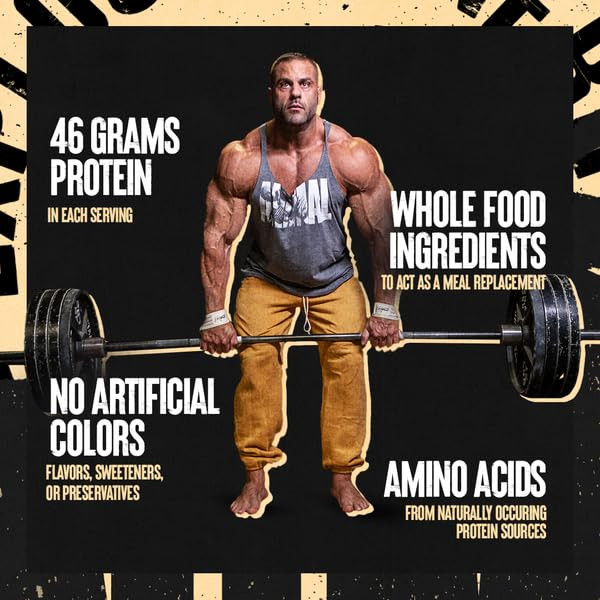 Meal – Protein Shake with Whole Food Ingredients, Aids in Muscle Recovery wit…