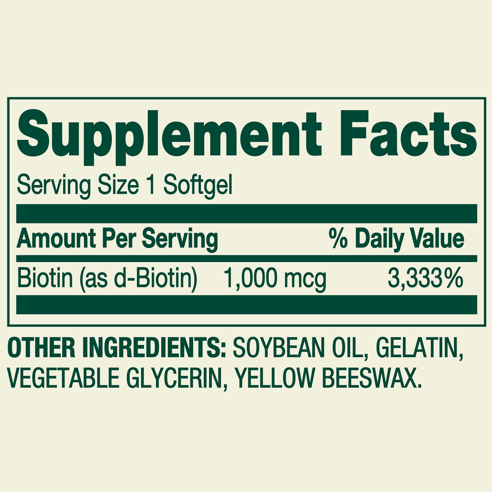 (2 pack)Biotin Dietary Supplement Softgels, 1,000 mcg, 150 Count