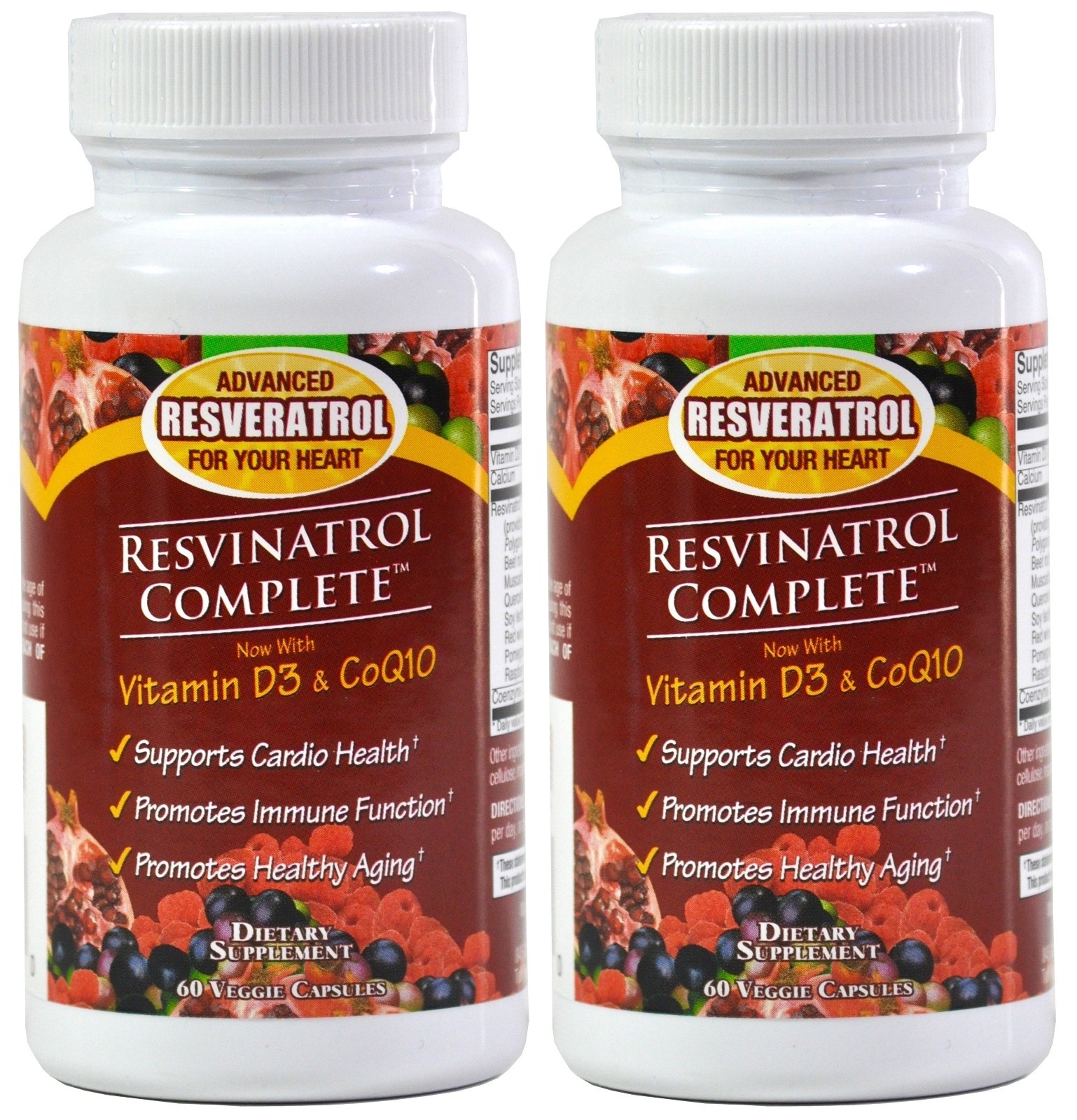 Resvinatrol Complete – Resveratrol – Supports Heart Health & More – 2 Pack