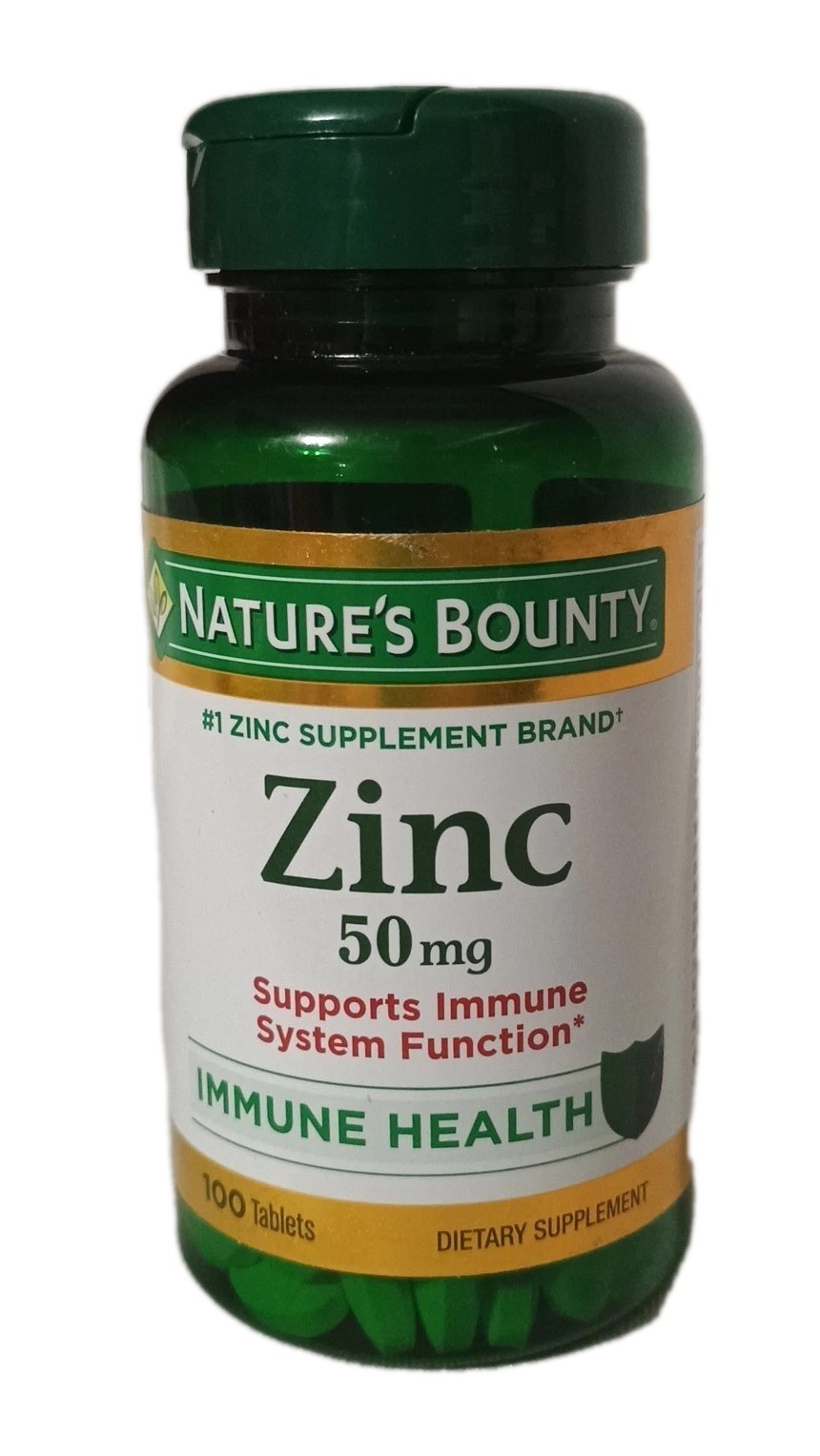 Nature’s Bounty Zinc 50 mg 100 Tablet Support Immume System EXP 10/2028