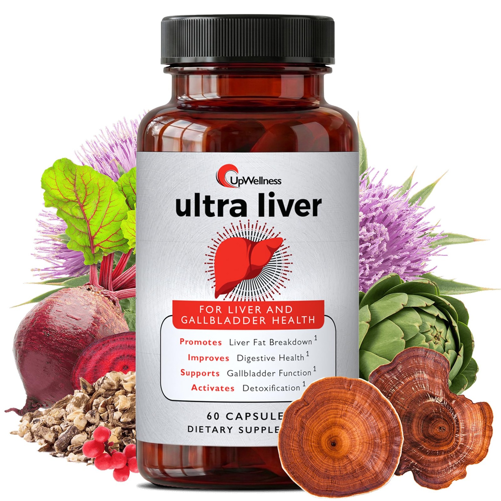 UpWellness Ultra Liver Supplement Liver Support Gallbladder Support
