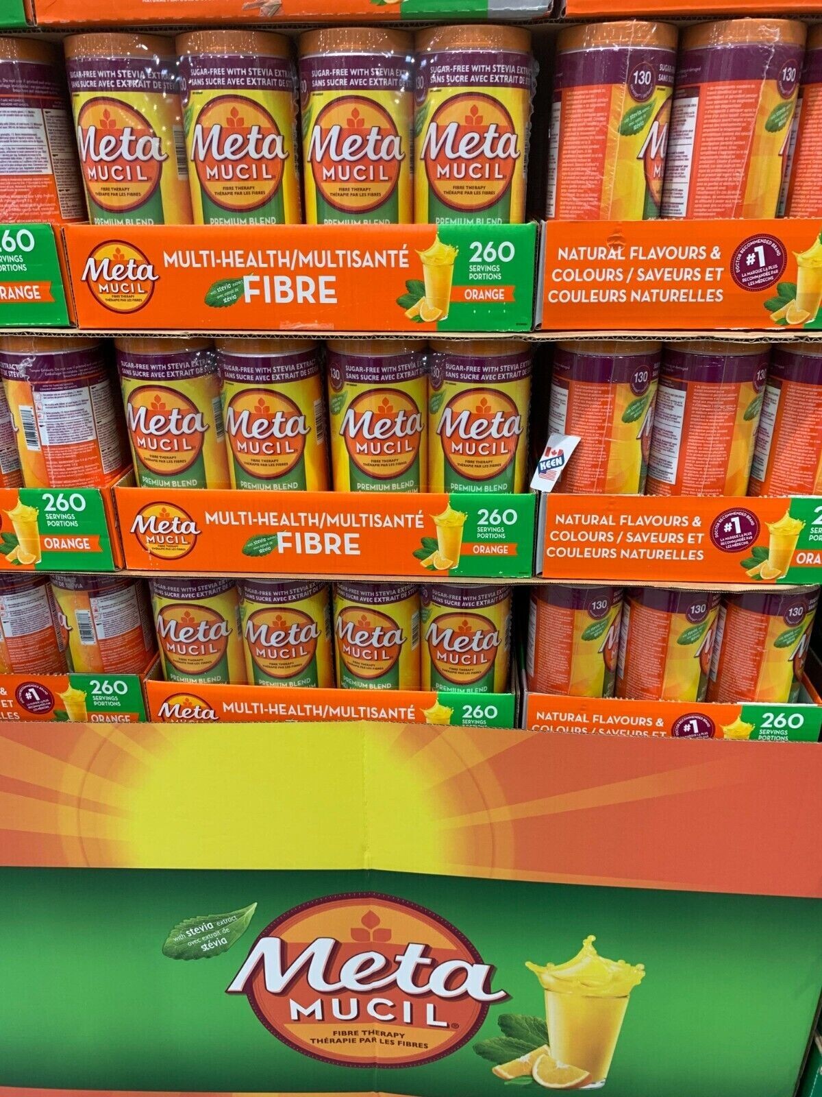 1508 g, 260 Servings, METAMUCIL POWDER SUGAR FREE W/STEVIA, Exp:2026/03