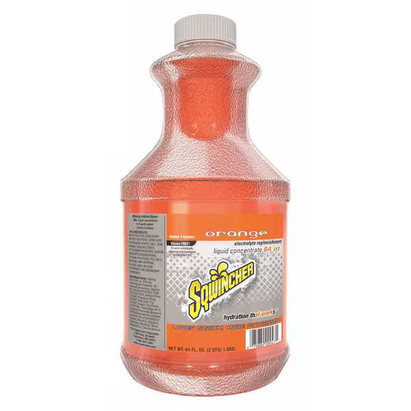 Sqwincher Sports Drink Liquid Concentrate 64 oz., Orange 159030324 Sqwincher