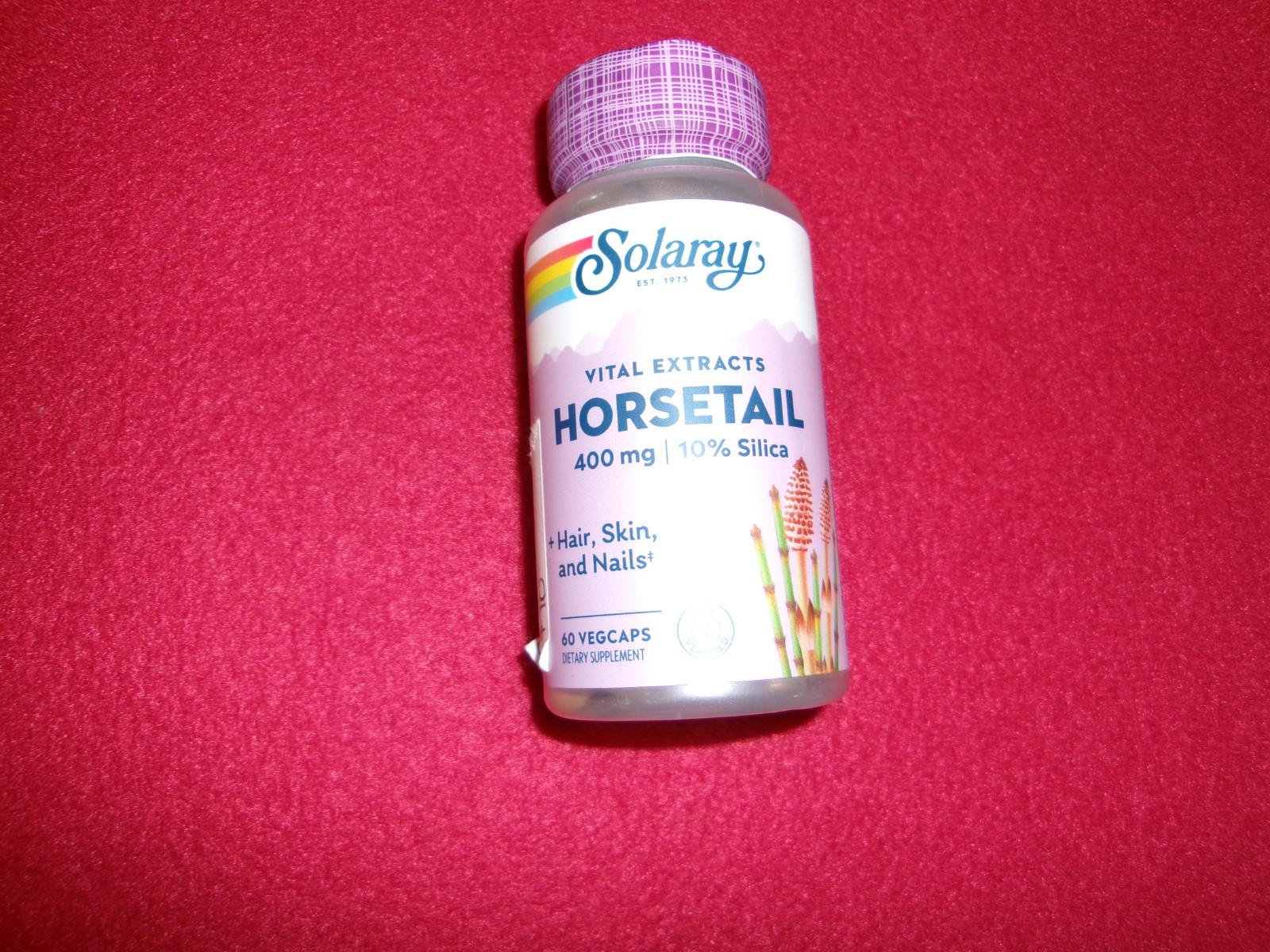 SOLARAY Horsetail 400 mg NEW! Exp 05/26 60 Capsules