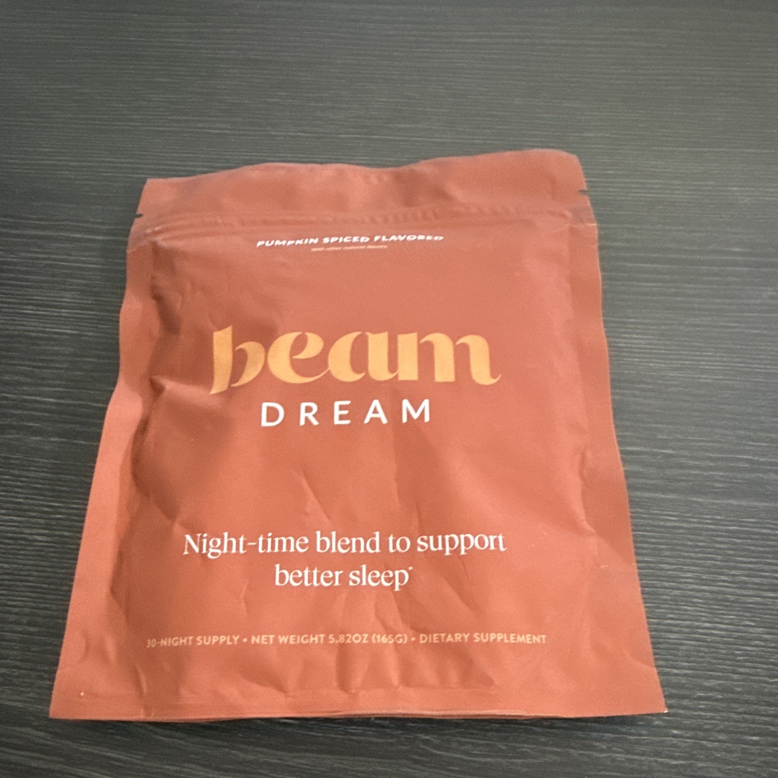 beam Dream Pumpkin Spiced Sleep Support Powder 30 Nights 5.82oz Vegan GF