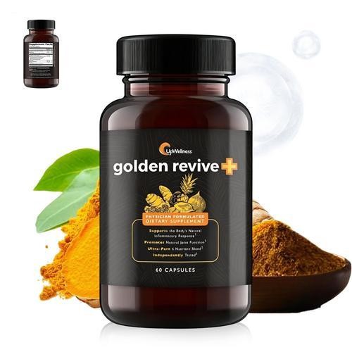 UpWellness Golden Revive+Joint Support Supplement Featuring Turmeric 60 Capsules