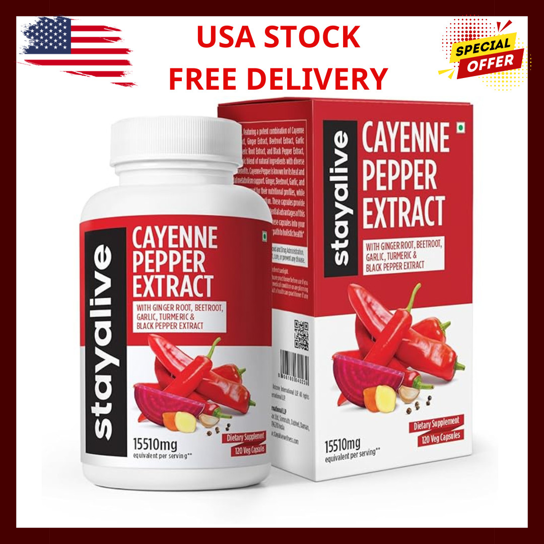 Cayenne Pepper 8000Mg, Ginger 1500Mg, Garlic 1500Mg, Turmeric 1500Mg, Beetroot 3